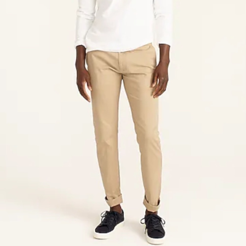 J crew 484 slim fit stretch chino pants khaki tan